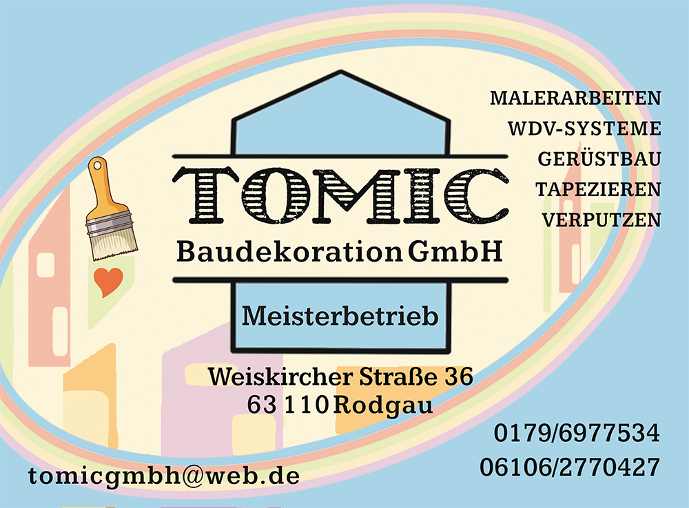 Tomic GmbH Logo - Malerbetrieb Rodgau